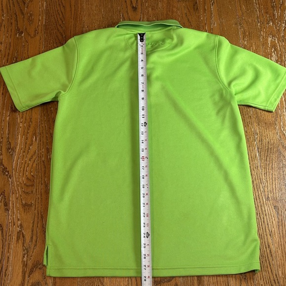 Loudmouth Polo Shirt Mens Small Green Golf Athletic Performance 100% Polyester - Picture 9 of 9